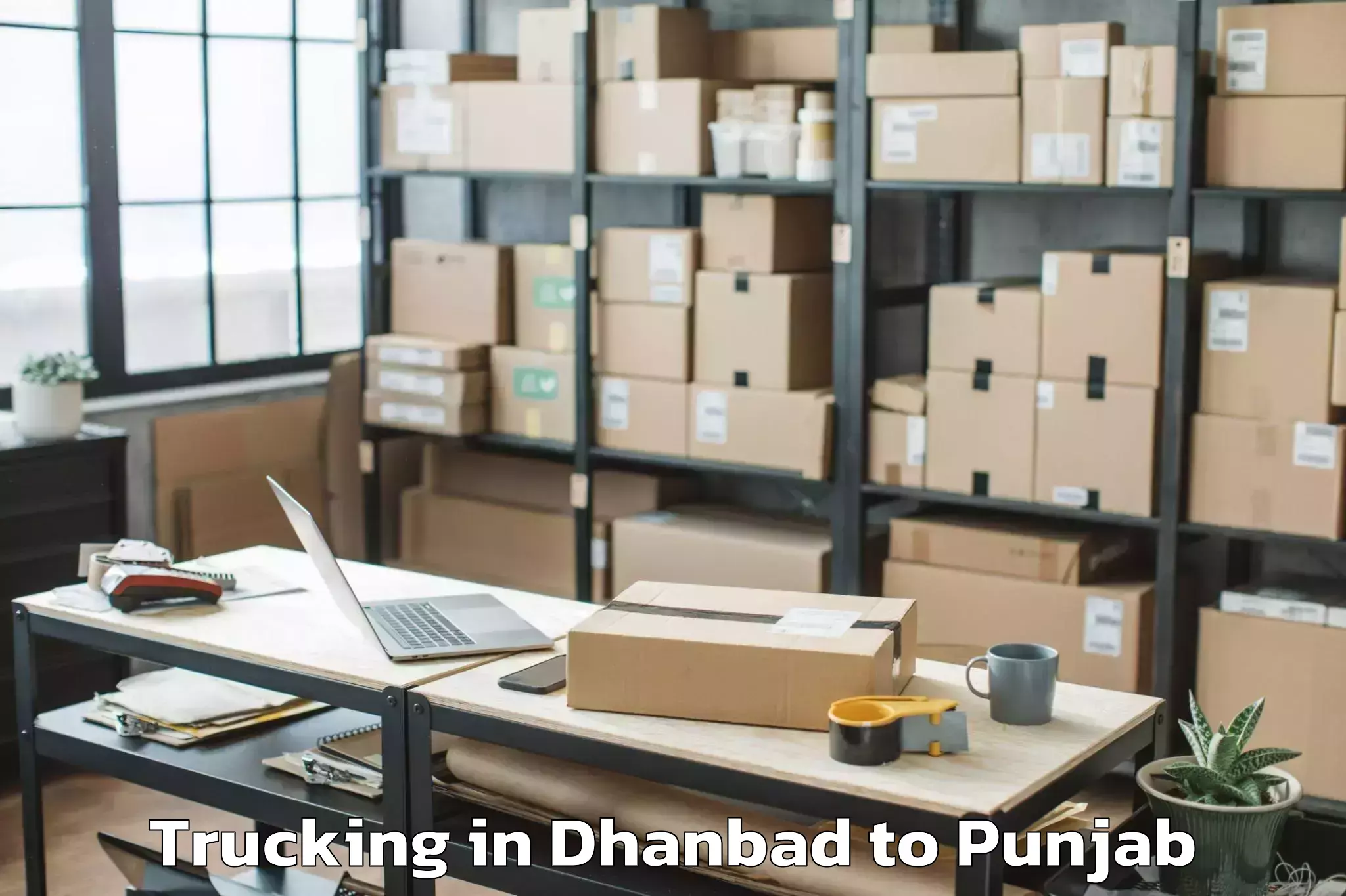 Leading Dhanbad to Bassi Pathana Trucking Provider